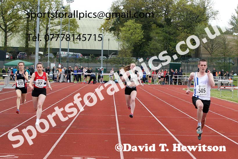 100 metres, 2021 NECAA Middlesbrough Open Meting, Sunday, May 9th. Photo: David T. Hewitson/Sports for All Pics